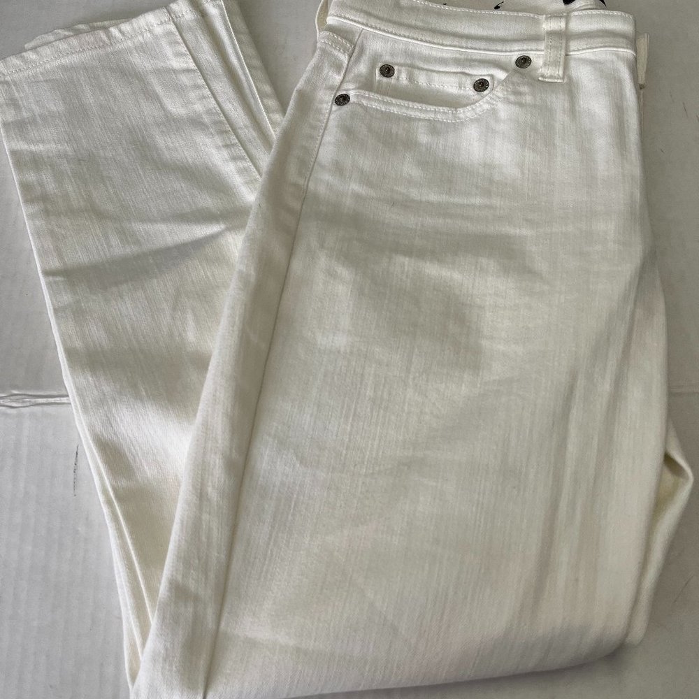 Banana Republic Women's Jeans White Skinny Crop Size 27 / 4 NWOT - Picture 1 of 5